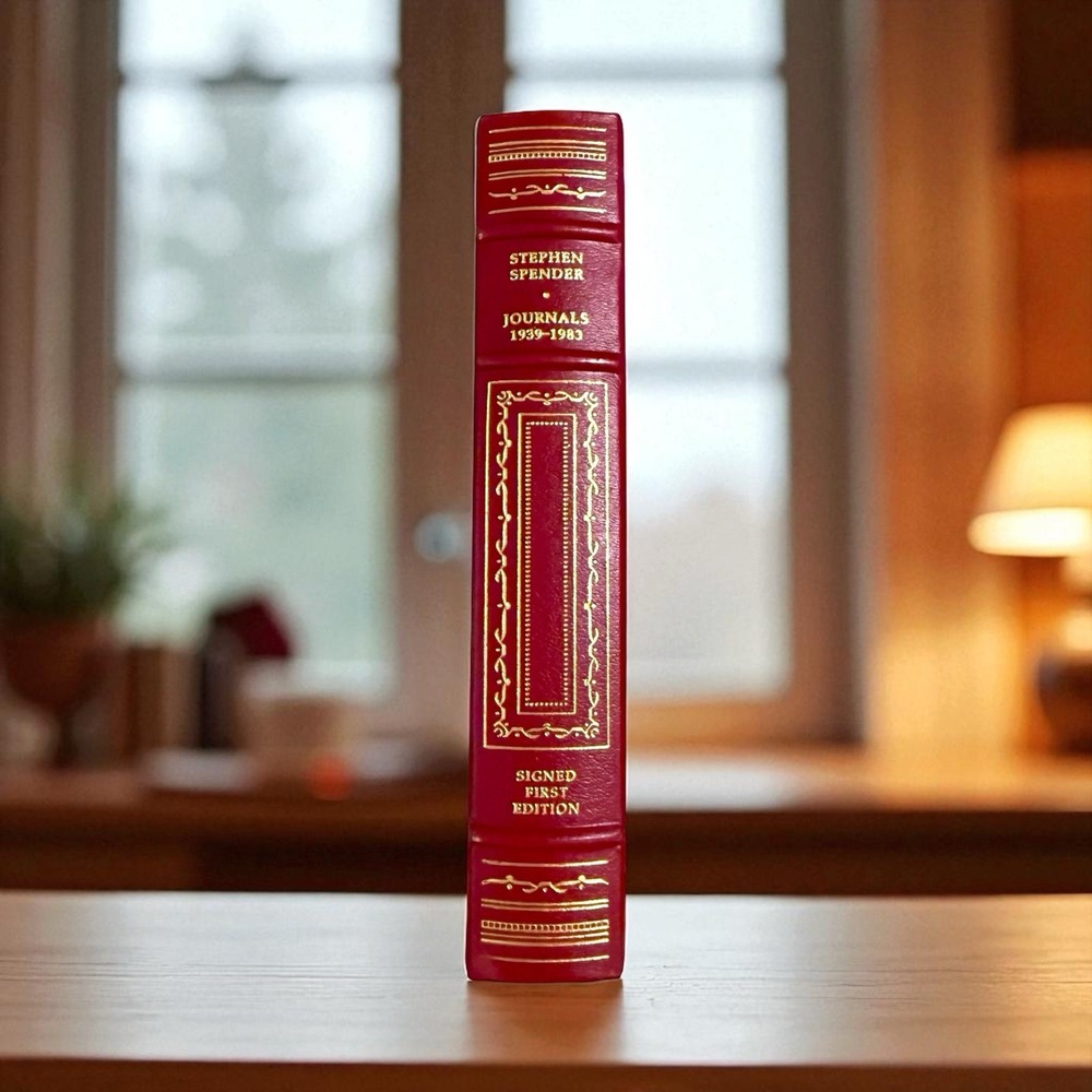 Stephen Spender, Journals 1939-1983; SIGNED 1st First Edition, Leather; Franklin